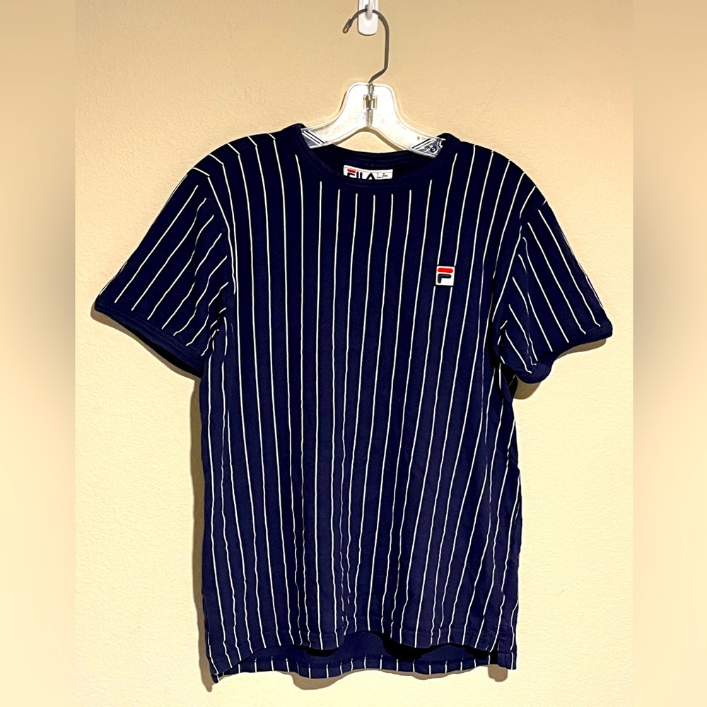 FILA Blue Striped T shirt